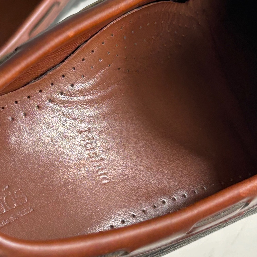Allen Edmonds Loafers Mens 11 D Nashua Tassel Kiltie Boat Shoe Leather Preppy - Picture 10 of 13